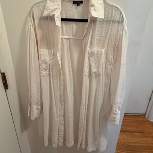 Long beach coverup shirt dress